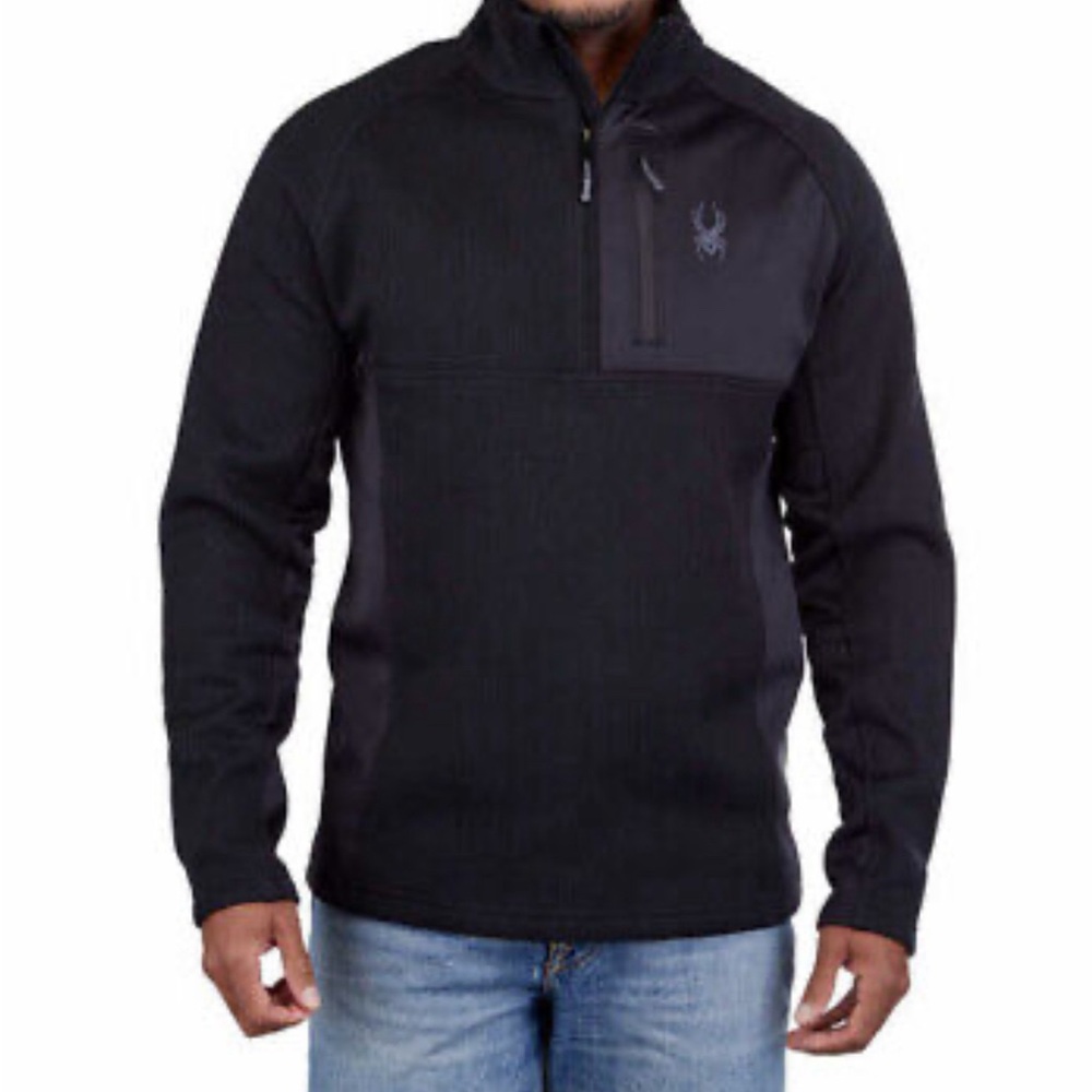 Spyder Black Quarter-Zip Pullover